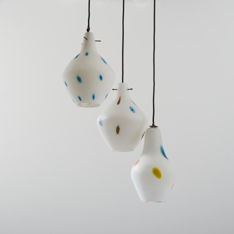 Bild 1 zu Objekt, Drei Deckenleuchten, 1950er Jahre, Murano, 170A 30