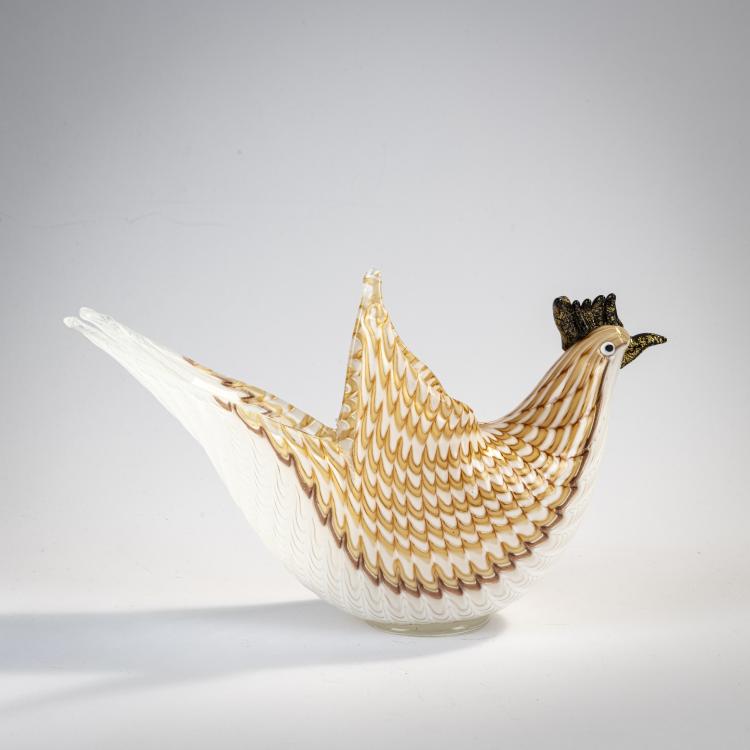 Bild 3 zu Objekt, Bird-shaped 'Filigrana semplice a trina' bowl, 1952, Dino Martens, Toso, Aureliano, Murano, 170C 665