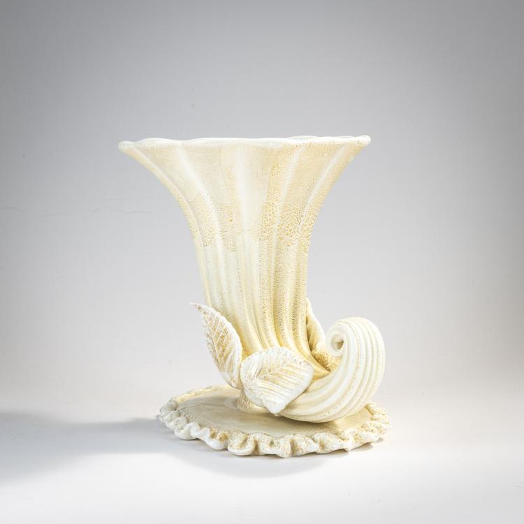 Bild 1 zu Objekt, 'Cornucopia' vase, c. 1948/49, Fulvio Bianconi, Venini & C., Murano, 170C 551