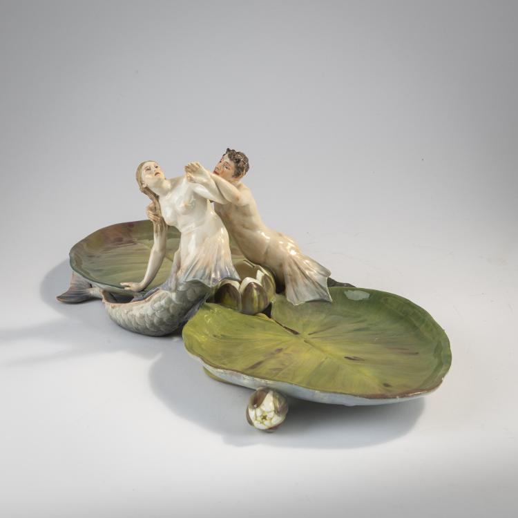 Hauptbild zu Objekt, 'Nixenfang', 1898, Paul Richter, Meissen, KPM, 171C 522