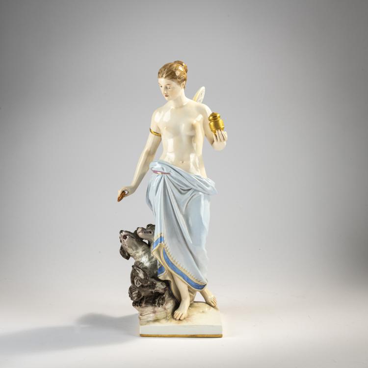 Hauptbild zu Objekt, 'Psyche with Cerberus', 1882-85, Hermann Hultzsch, Meissen, KPM, 171C 514