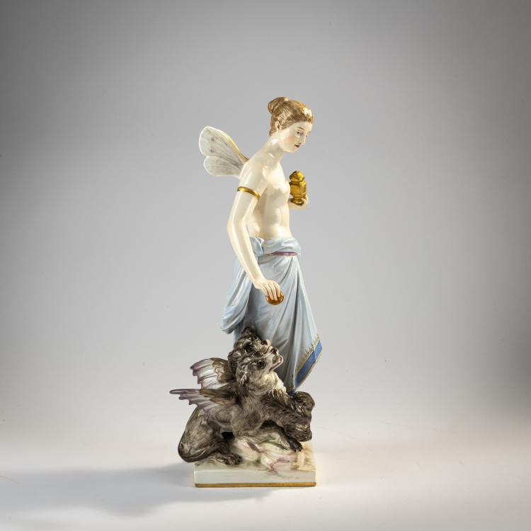 Bild 2 zu Objekt, 'Psyche with Cerberus', 1882-85, Hermann Hultzsch, Meissen, KPM, 171C 514