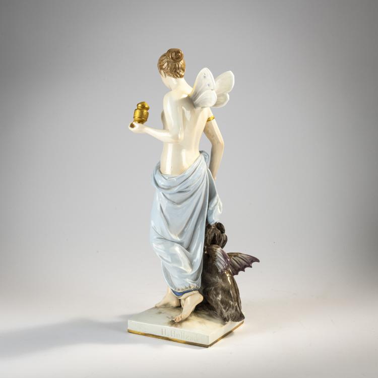 Bild 4 zu Objekt, 'Psyche with Cerberus', 1882-85, Hermann Hultzsch, Meissen, KPM, 171C 514