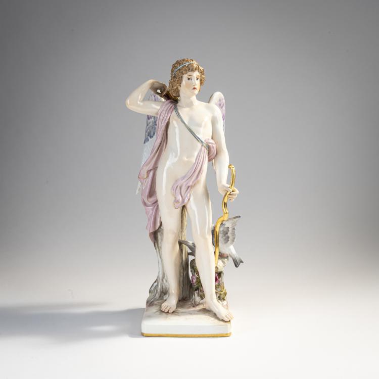Hauptbild zu Objekt, 'Amor mit Pfeil und T&auml;ubchen', 1882-85, Hermann Hultzsch, Meissen, KPM, 171C 515