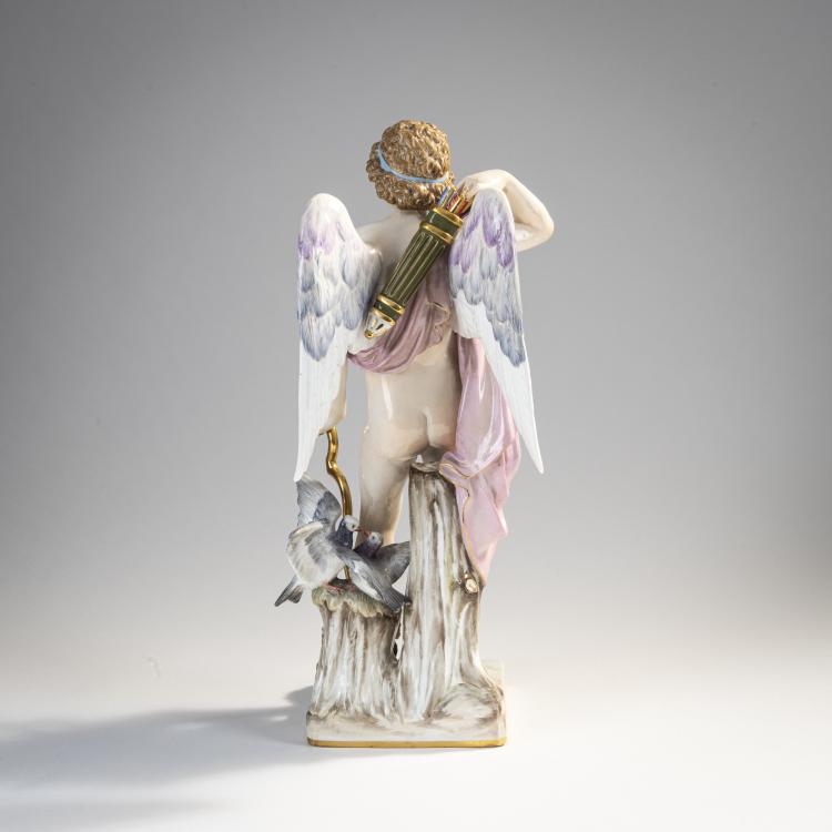 Bild 2 zu Objekt, 'Amor mit Pfeil und T&auml;ubchen', 1882-85, Hermann Hultzsch, Meissen, KPM, 171C 515
