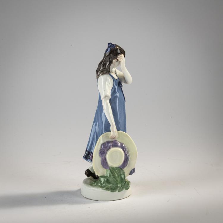 Bild 3 zu Objekt, 'Girl with Straw Hat', 1905-10, Karl Theodor Eichler, Meissen, KPM, 171C 529