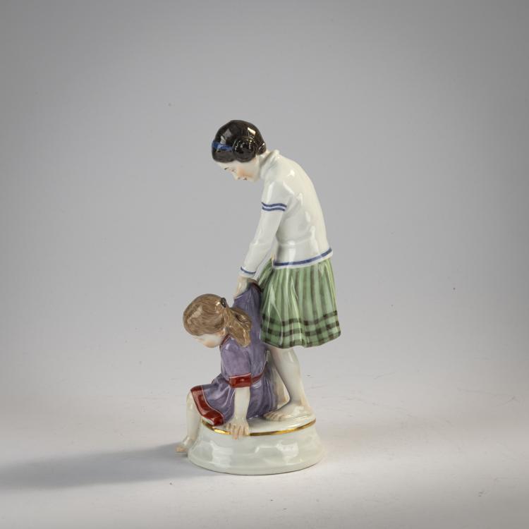 Bild 2 zu Objekt, 'Two Girls', 1911, Alfred Otto Adalbert K&ouml;nig, Meissen, KPM, 171C 535