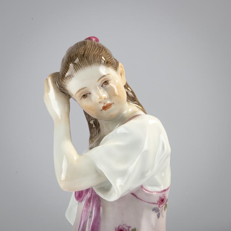 Bild 5 zu Objekt, 'Girl with Straw Hat', 1905-10, Karl Theodor Eichler, Meissen, KPM, 171C 532