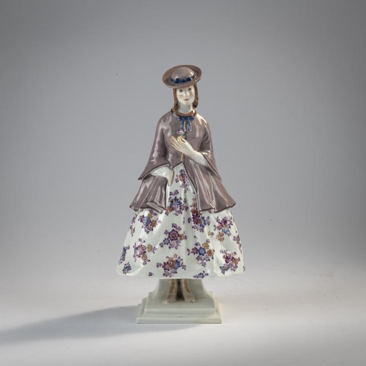 Hauptbild zu Objekt, 'Lady donning a rose', 1914, Richard Langer, Meissen, KPM, 171C 538