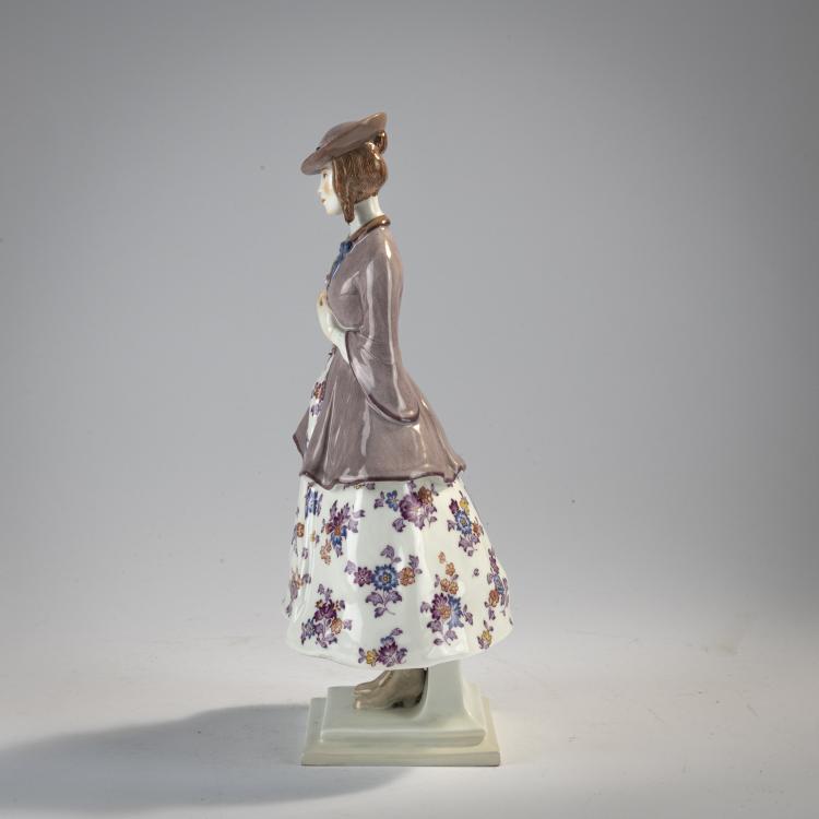 Bild 1 zu Objekt, 'Lady donning a rose', 1914, Richard Langer, Meissen, KPM, 171C 538