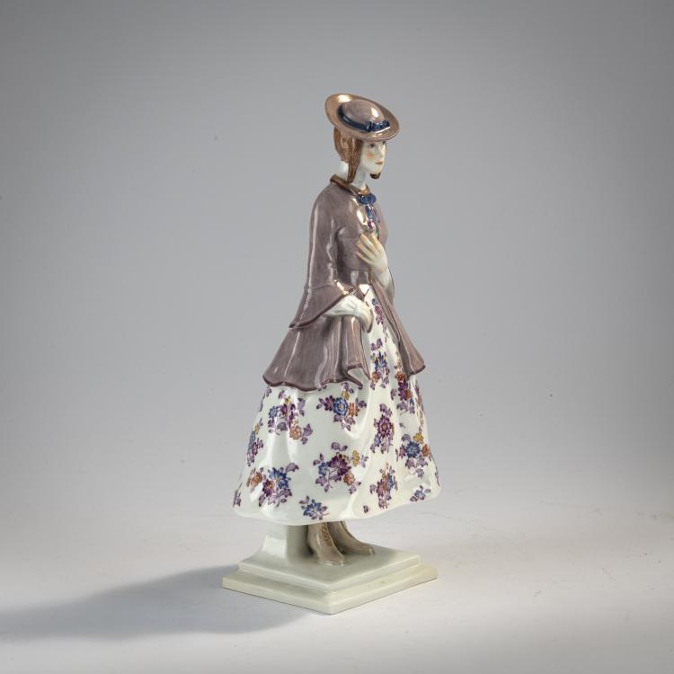Bild 3 zu Objekt, 'Lady donning a rose', 1914, Richard Langer, Meissen, KPM, 171C 538