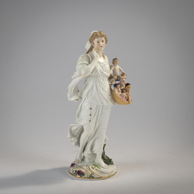 Hauptbild zu Objekt, 'Seller of Cupids', 1898, Paul Helmig, Meissen, KPM, 171C 523