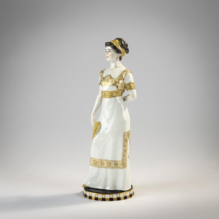 Bild 1 zu Objekt, 'Lady with a Fan', 1911-12, Alfred Otto Adalbert K&ouml;nig, Meissen, KPM, 171C 536