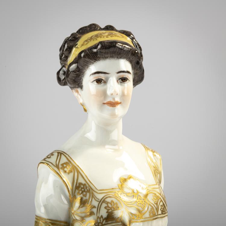 Bild 5 zu Objekt, 'Lady with a Fan', 1911-12, Alfred Otto Adalbert K&ouml;nig, Meissen, KPM, 171C 536