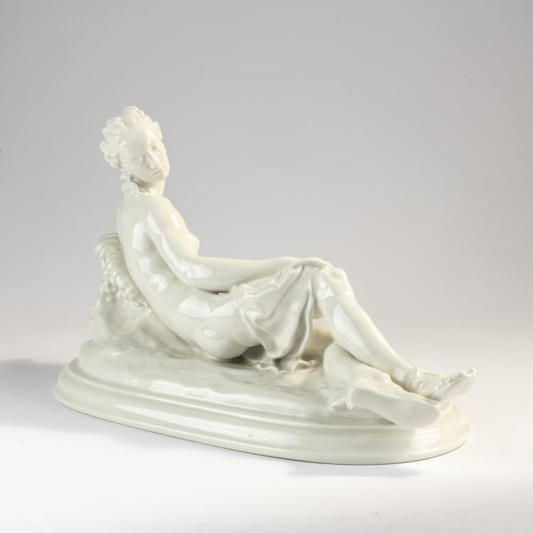 Bild 3 zu Objekt, 'Resting', 1918, Paul Scheurich, Berlin, KPM, 171C 495