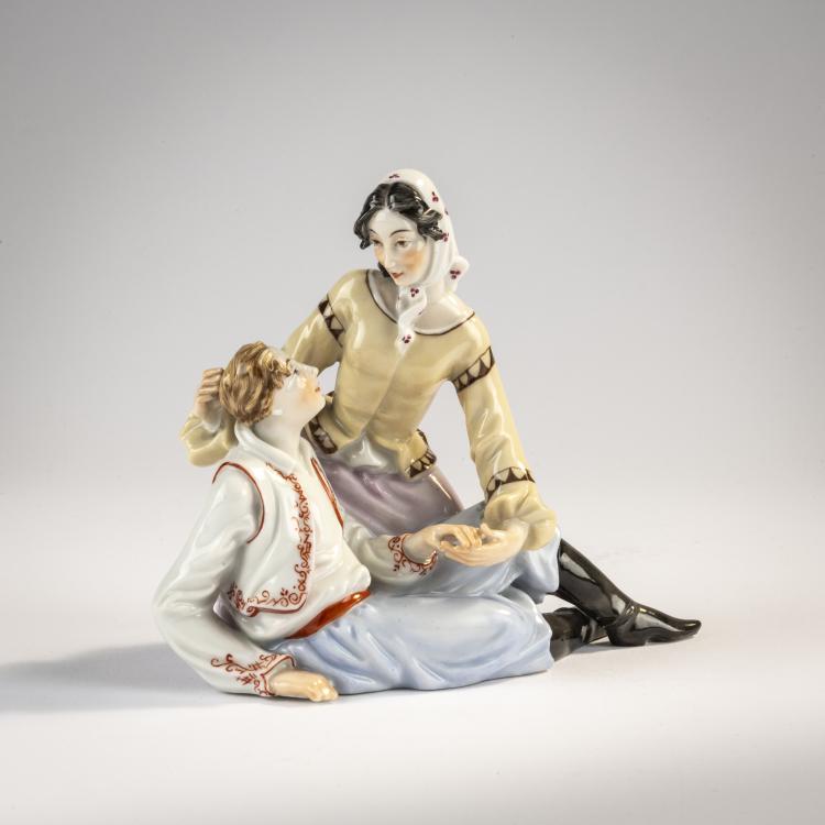 Hauptbild zu Objekt, 'Folk Song', c. 1928, Mathilde Jaksch, Augarten, Wien, 171C 479