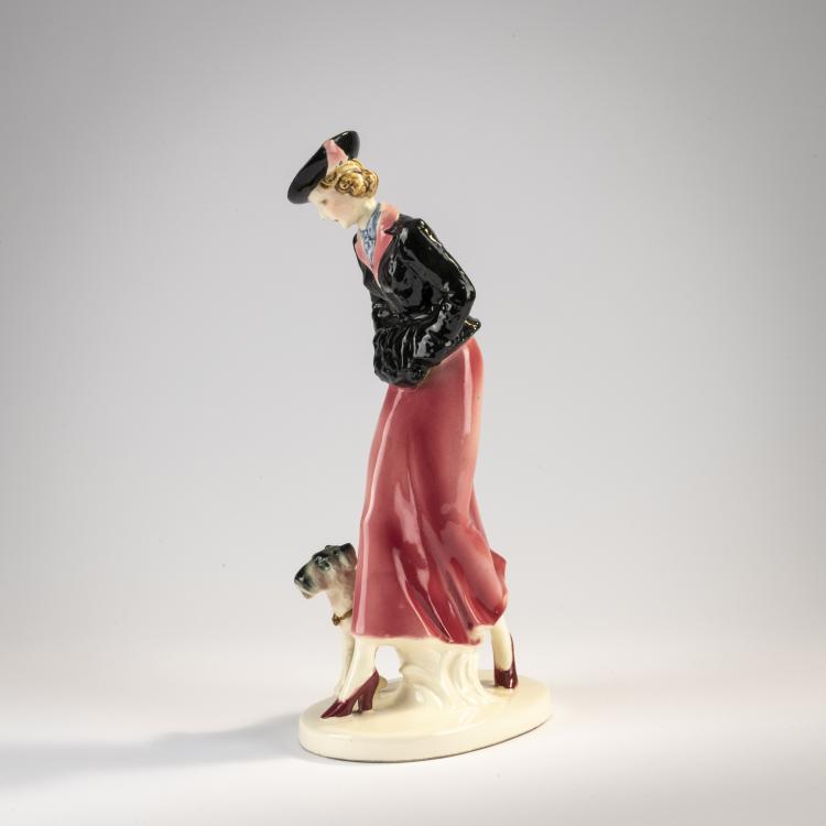 Bild 2 zu Objekt, Fashion lady with terrier, 1920s, Tschechoslowakei, 171C 615