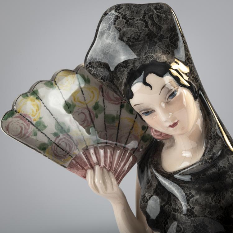 Bild 2 zu Objekt, 'Spaniard', c. 1936, Claire Herczeg-Weiss, Goldscheider, Wien, 171C 599