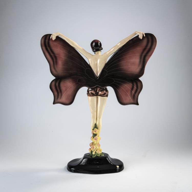 Bild 3 zu Objekt, Dancer in a butterfly costume, c. 1928/29, Goldscheider, Wien, 171C 584