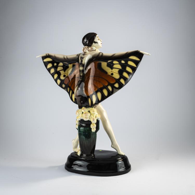 Bild 3 zu Objekt, 'Gefangener Vogel' (Niddy Impekhoven), um 1922, Josef Lorenzl, Goldscheider, Wien, 171C 570