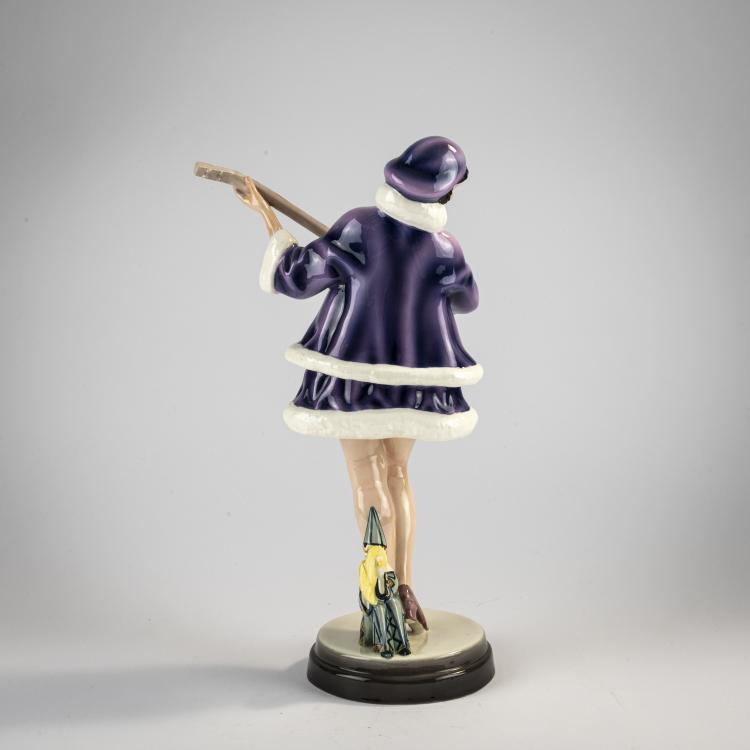 Bild 1 zu Objekt, Banjospiel (Zerline Balten), 1927, Stephan Dakon, Goldscheider, Wien, 171C 582
