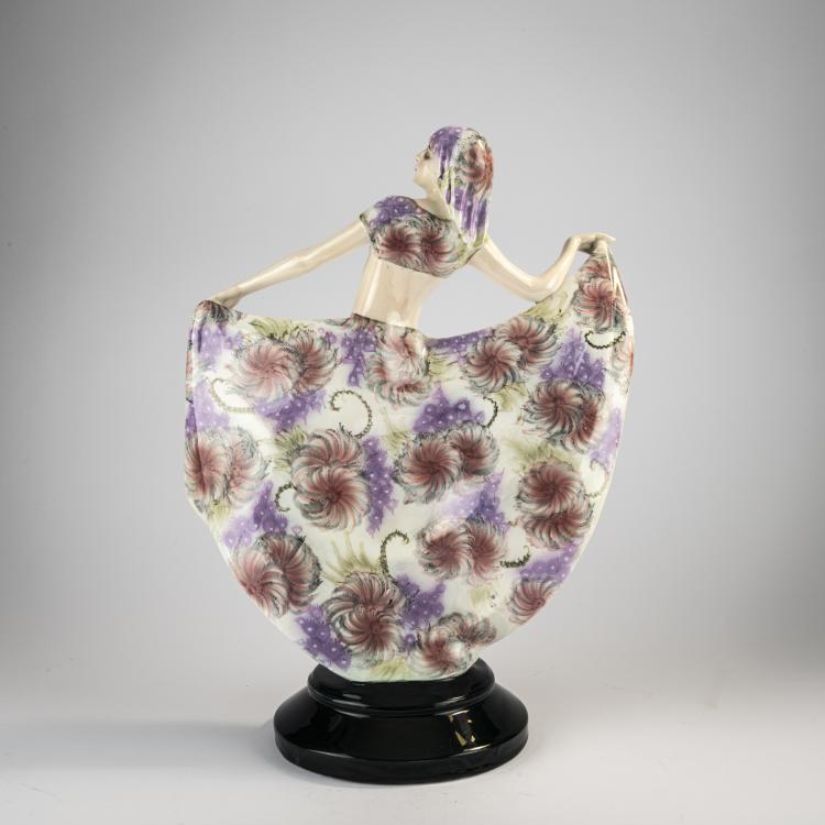 Bild 2 zu Objekt, 'Orientalische T&auml;nzerin in Pose', um 1923, Josef Lorenzl, Goldscheider, Wien, 171C 573