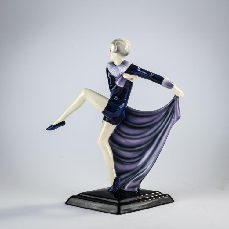 Hauptbild zu Objekt, 'T&auml;nzerin', 1929/30, Josef Lorenzl, Goldscheider, Wien, 171C 590