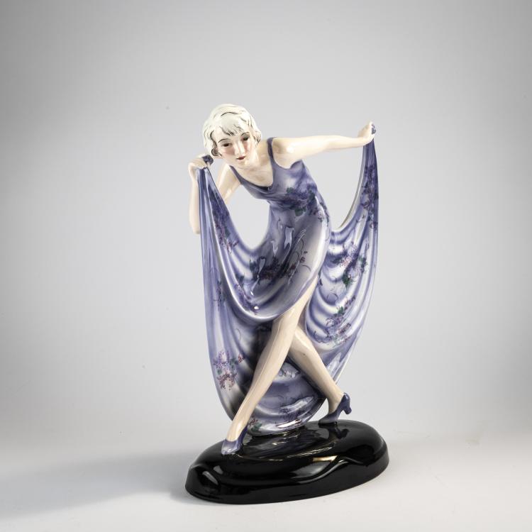 Bild 1 zu Objekt, 'Stepping dancer bent forward', c. 1930, Josef Lorenzl, Goldscheider, Wien, 171C 593
