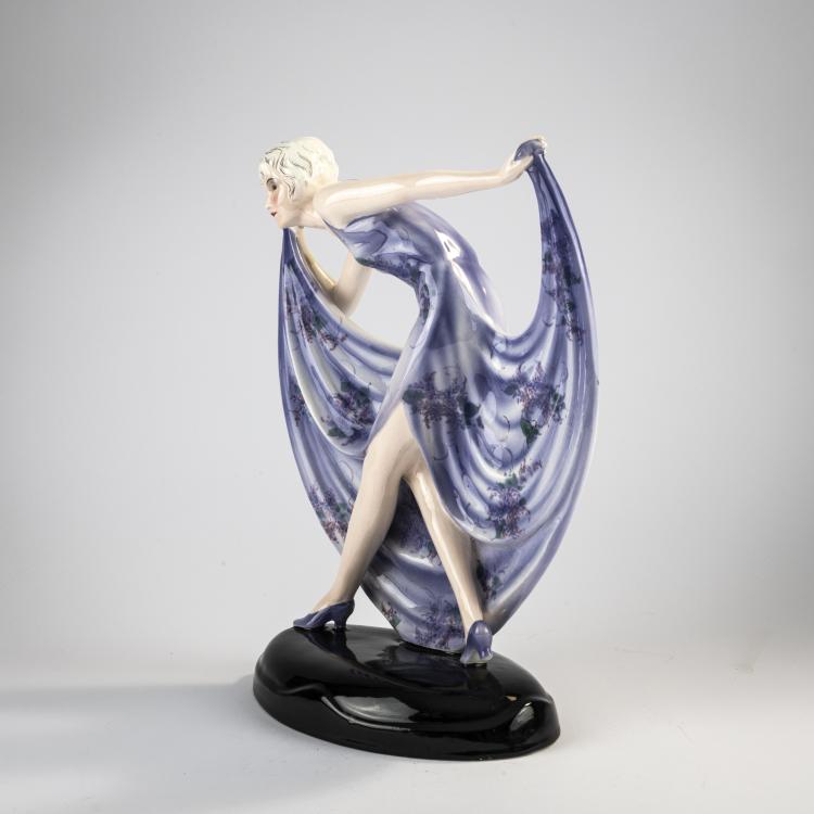 Bild 4 zu Objekt, 'Stepping dancer bent forward', c. 1930, Josef Lorenzl, Goldscheider, Wien, 171C 593