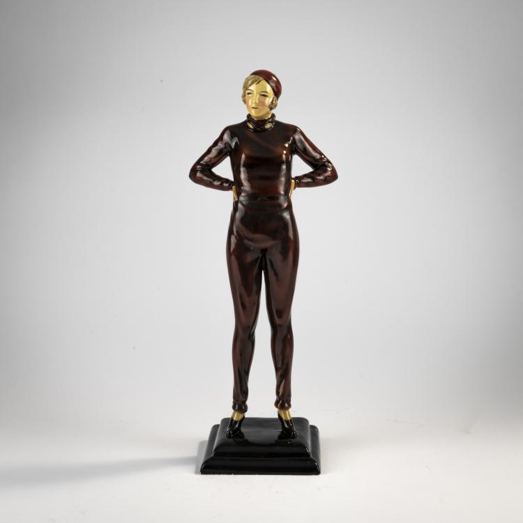 Hauptbild zu Objekt, 'Autogirl', 1929, Stephan Dakon, Goldscheider, Wien, 171C 589