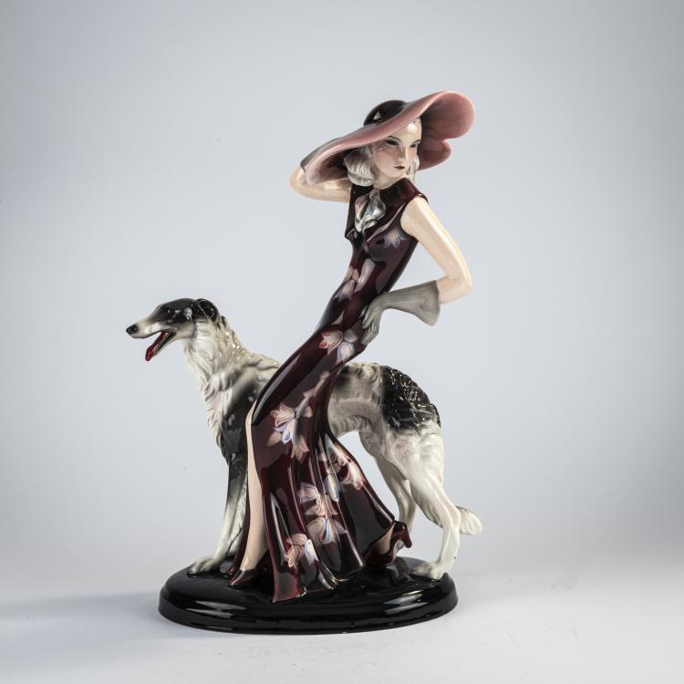 Hauptbild zu Objekt, 'Maskerade', 1935/36, Claire Herczeg-Weiss, Goldscheider, Wien, 171C 597