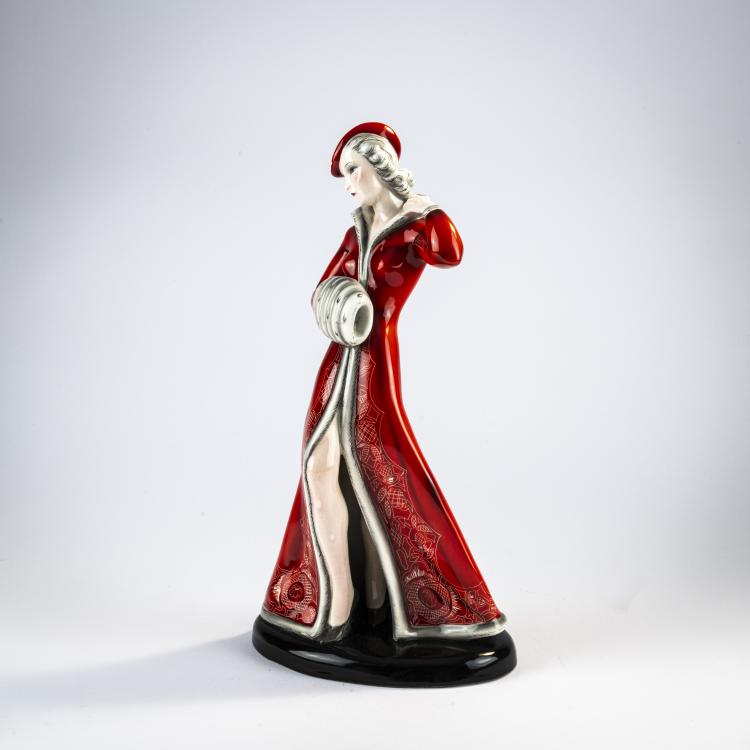 Bild 5 zu Objekt, 'Muff Lady', 1937/38, Claire Herczeg-Weiss, Goldscheider, Wien, 171C 600