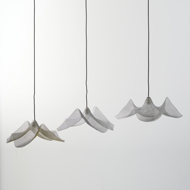 Hauptbild zu Objekt, Drei Deckenleuchten, 1990er Jahre, Italien, 170A 224