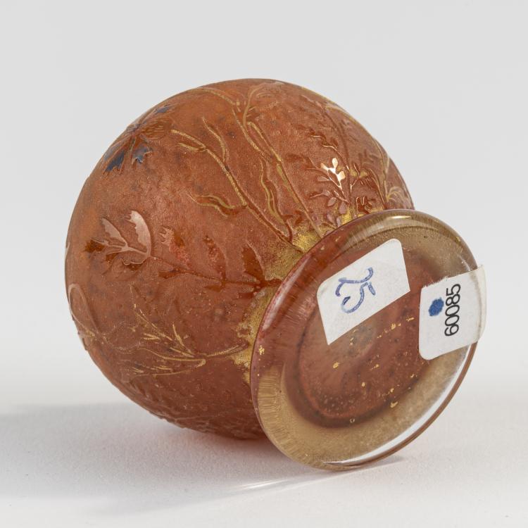 Bild 2 zu Objekt, Miniaturvase 'Coquelicot et Bleuets', um 1900, Daum Fr&egrave;res, Nancy, 171A 29