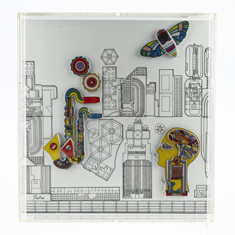 Hauptbild zu Objekt, Annual object in ceramics, 1985, Eduardo Paolozzi, Rosenthal, 172C 473