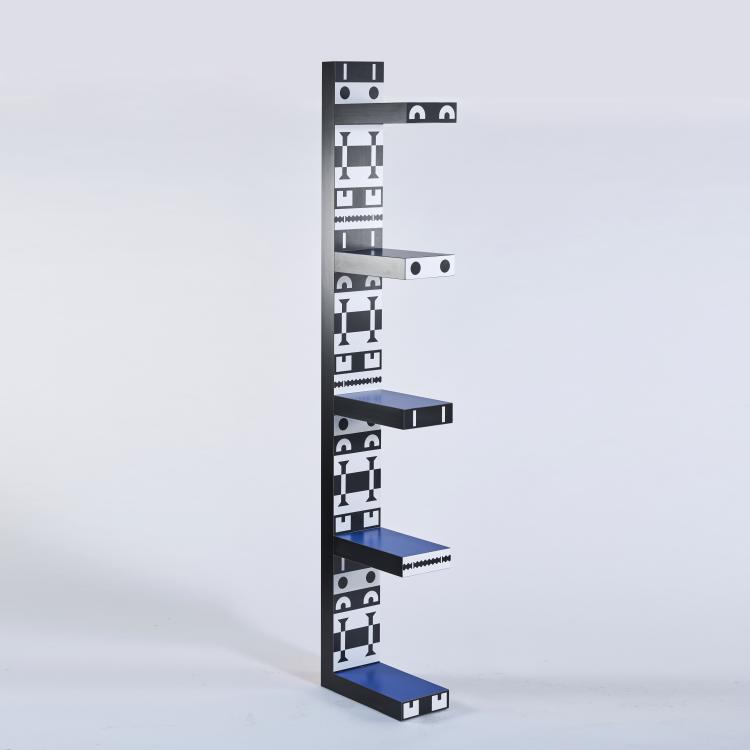 Hauptbild zu Objekt, B&uuml;cherregal aus der Serie 'Ollo', 1988, Alessandro Mendini, Alchimia, Mailand, 172A 124