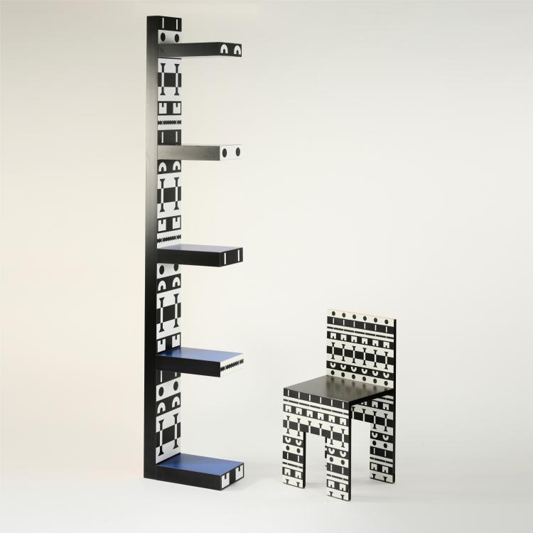 Bild 6 zu Objekt, B&uuml;cherregal aus der Serie 'Ollo', 1988, Alessandro Mendini, Alchimia, Mailand, 172A 124