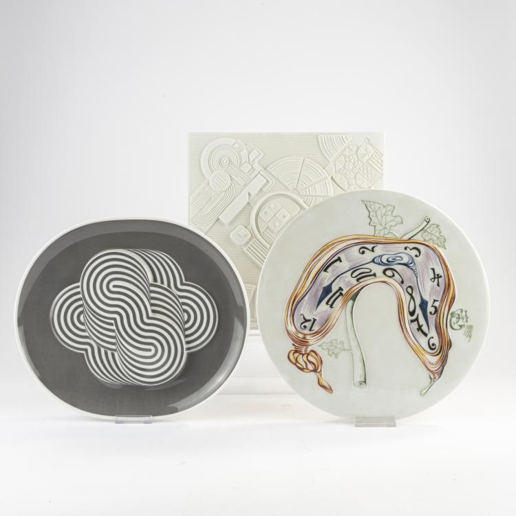Hauptbild zu Objekt, F&uuml;nf Jahresteller Rosenthal, 1972 - 1978, Salvador Dal&iacute;,G&uuml;nter Fruhtrunk,Eduardo Paolozzi,Otto Piene,Natale Sapone, Rosenthal studio-linie, 172C 438