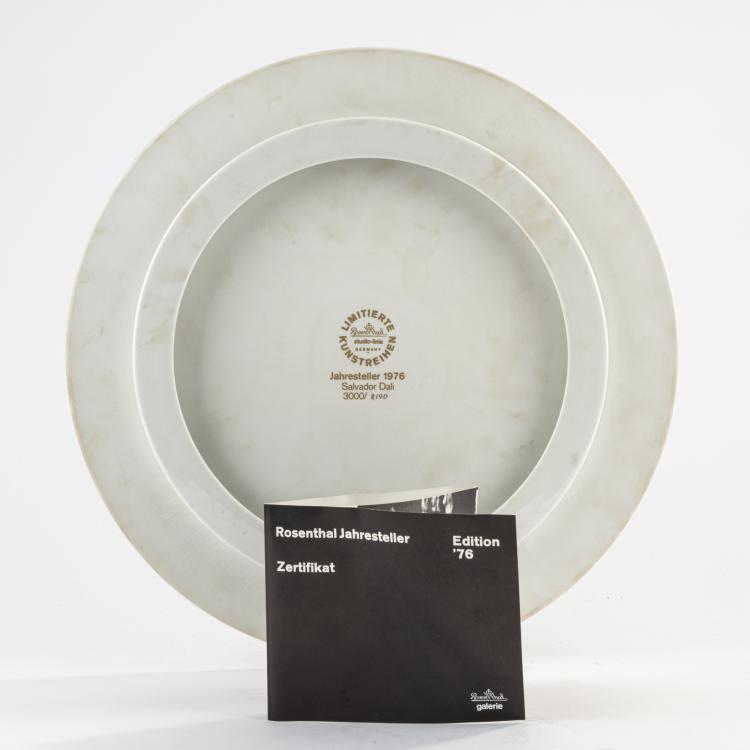 Bild 3 zu Objekt, F&uuml;nf Jahresteller Rosenthal, 1972 - 1978, Salvador Dal&iacute;,G&uuml;nter Fruhtrunk,Eduardo Paolozzi,Otto Piene,Natale Sapone, Rosenthal studio-linie, 172C 438