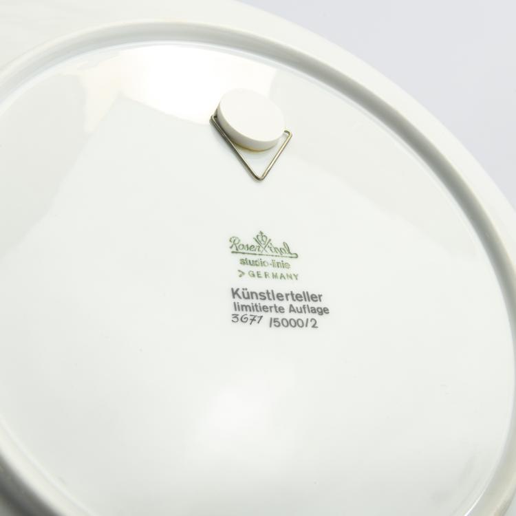 Bild 2 zu Objekt, Vier K&uuml;nstlerteller Rosenthal, 1974 - 1978, Max Bill,Jean Cocteau,Salvador Dal&iacute;,Otto Piene, Rosenthal sudio-linie, 172C 415