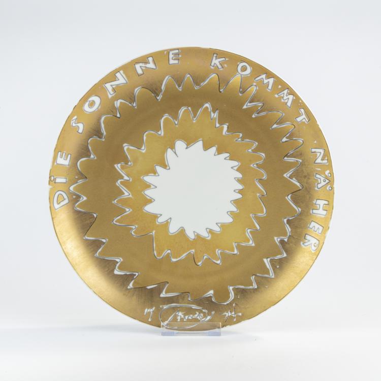 Bild 3 zu Objekt, Vier K&uuml;nstlerteller Rosenthal, 1974 - 1978, Max Bill,Jean Cocteau,Salvador Dal&iacute;,Otto Piene, Rosenthal sudio-linie, 172C 415