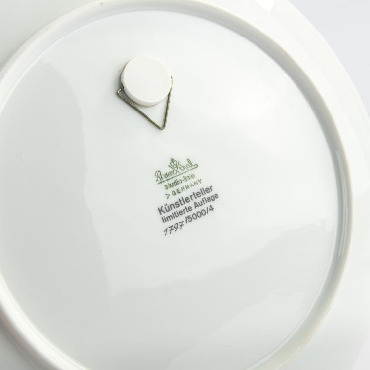 Bild 4 zu Objekt, Vier K&uuml;nstlerteller Rosenthal, 1974 - 1978, Max Bill,Jean Cocteau,Salvador Dal&iacute;,Otto Piene, Rosenthal sudio-linie, 172C 415