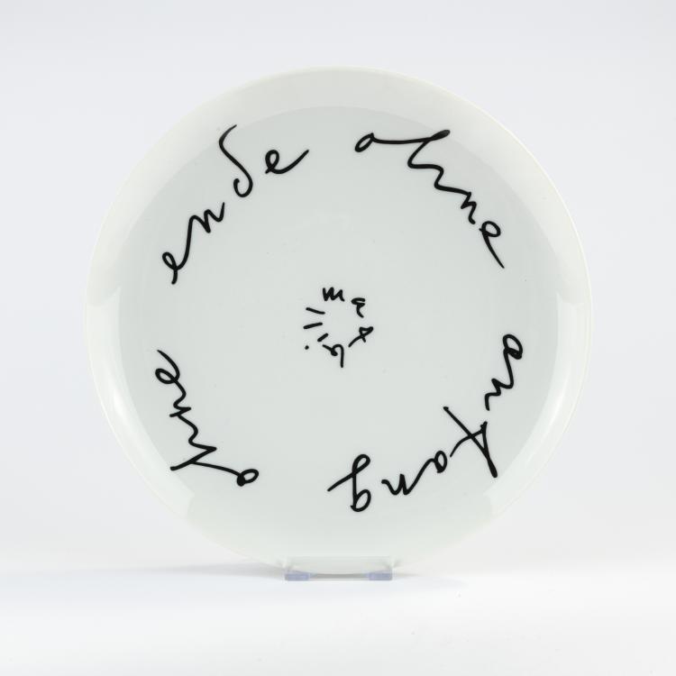 Bild 5 zu Objekt, Vier K&uuml;nstlerteller Rosenthal, 1974 - 1978, Max Bill,Jean Cocteau,Salvador Dal&iacute;,Otto Piene, Rosenthal sudio-linie, 172C 415