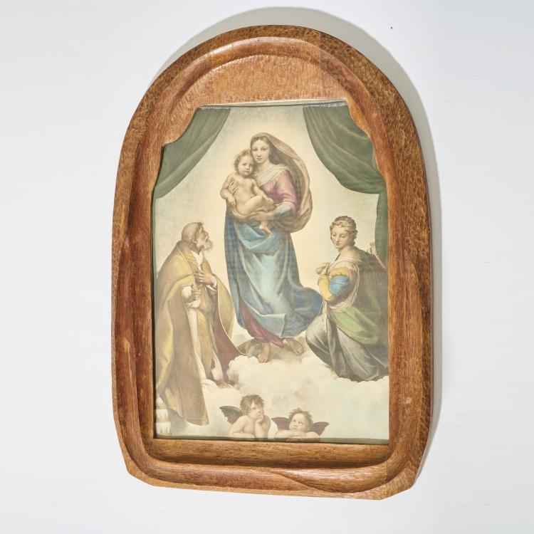 Hauptbild zu Objekt, Anthroposophical picture frame, 1930s, Rudolf Steiner (surroundings), Kunstschnitzwerkstatt Dornach (zugeschrieben/attr.), 172A 26