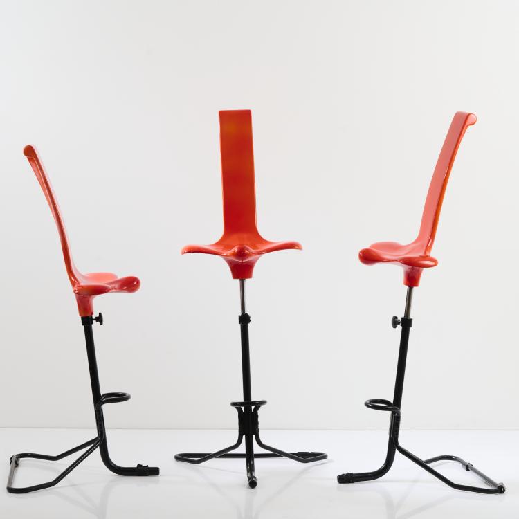 Bild 1 zu Objekt, Three 'Appoggio' drawing chairs, 1971, Claudio Salocchi, Sormani, Arosio, 170A 154