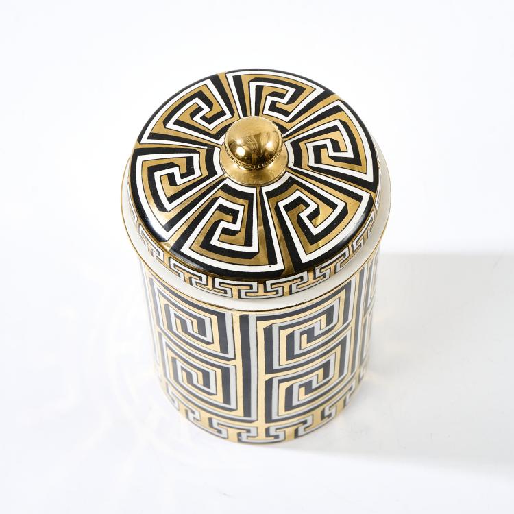 Bild 1 zu Objekt, Deckeldose 'Greca', 1950er Jahre, Piero Fornasetti, Fornasetti, Mailand, 170A 110