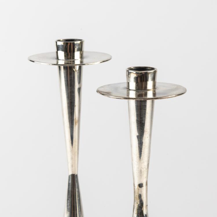 Bild 2 zu Objekt, Two candlesticks, 1957, Tapio Wirkkala, Kultakeskus Oy, H&auml;meenlinna, 170B 344