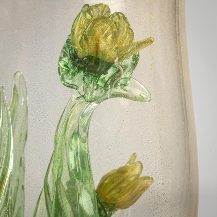Bild 3 zu Objekt, Vase object with plant, c. 1940, Flavio Poli (attributed), Seguso Vetri d'Arte, Murano (zugeschrieben/attr.), 170C 638