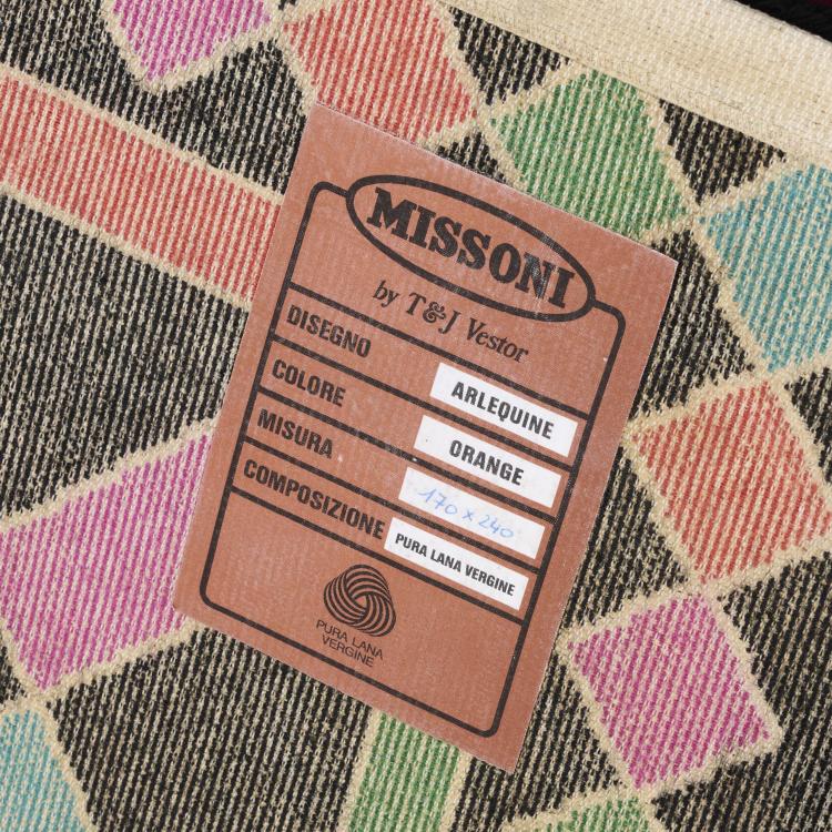 Bild 2 zu Objekt, Carpet 'Arlequine', 1980s, Ottavio Missoni, Vestor, T. & J., Golasecca; Missoni, Mailand, 170A 147