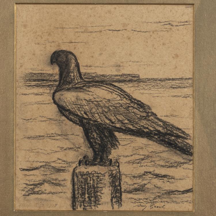 Bild 1 zu Objekt, Skizze f&uuml;r den B&auml;renbrunnen (Warenhaus Wertheim in Berlin), um 1900 und Skizzen Tierstudien, um 1920, August Gaul, 172C 393